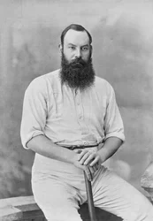 W.G. Grace, de Famous Cricketers and Cricket Grounds, publié par Hudson and Kearns, 1895